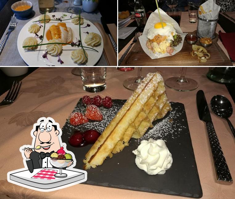 Huis Ansiau Restaurant offers a selection of sweet dishes