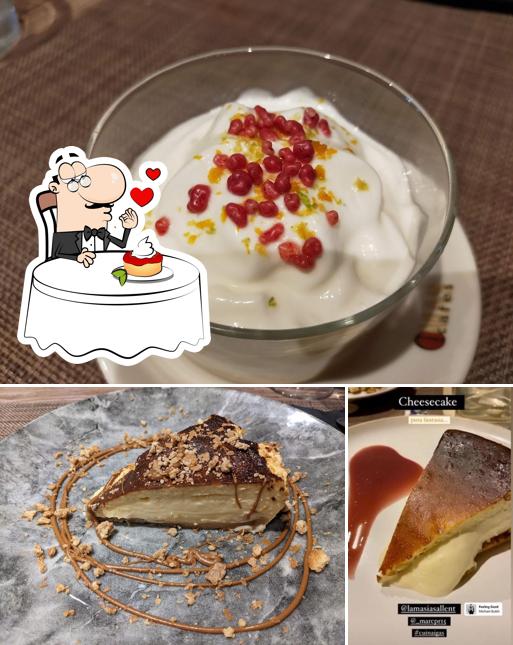 La Masia Germans Parareda, Sallent offers a range of sweet dishes