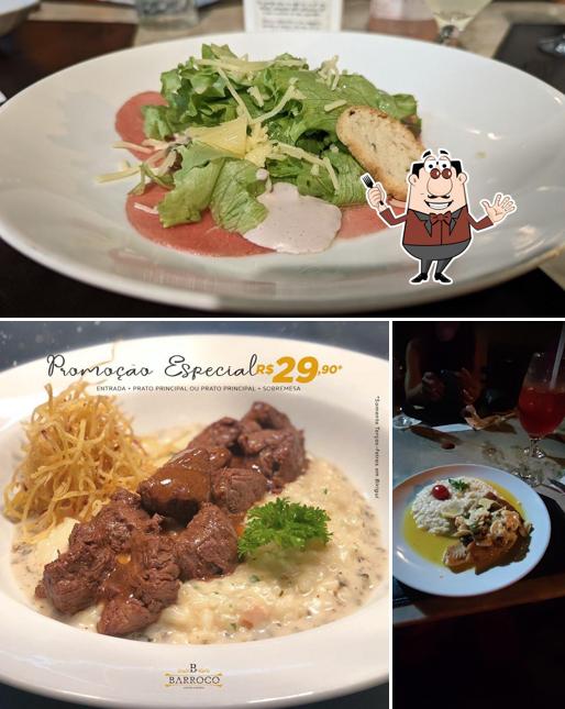 Comida em Barroco Carnes e Pastas