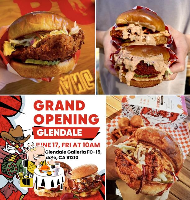 Burnin' Mouth Nashville Hot Chicken, Glendale Carta del restaurante y