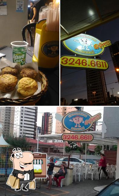 A imagem do Empadinhas Barnabé’s exterior e comida