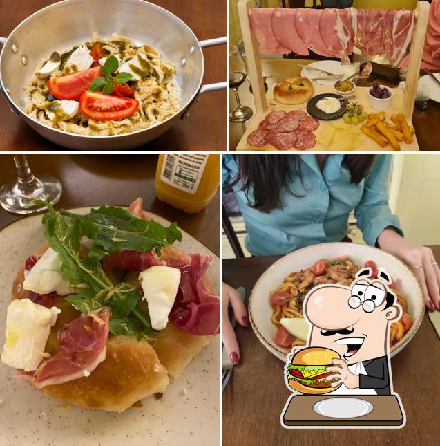Consiga um hambúrguer no Fiori Trattoria