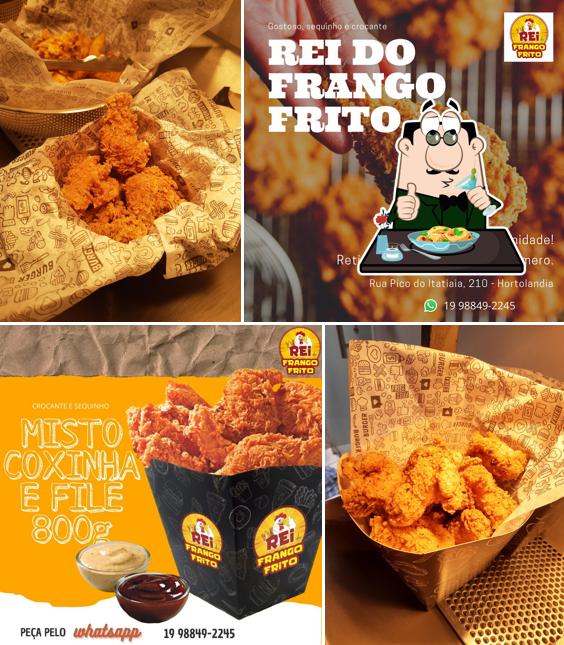 Comida em Rei do frango frito