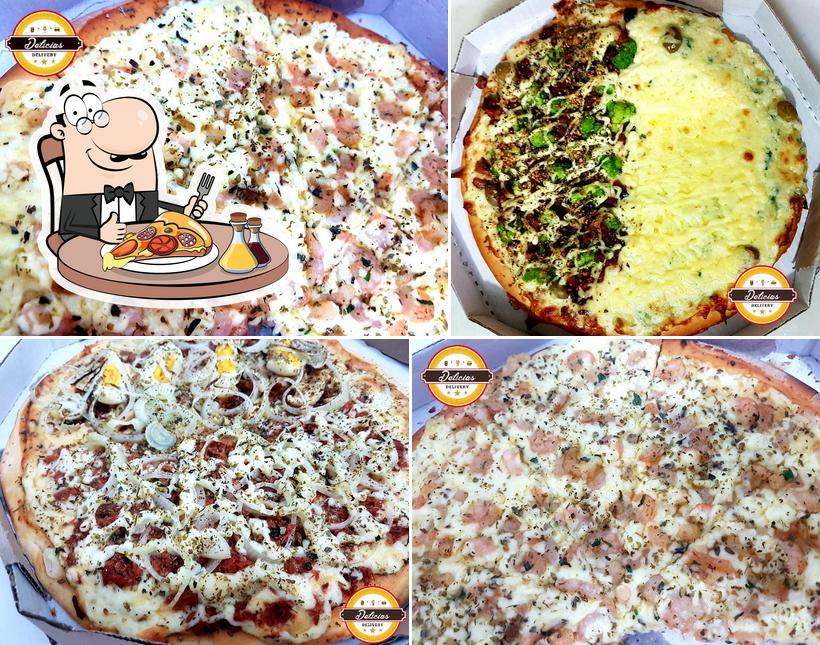 Peça diversos variedades de pizza