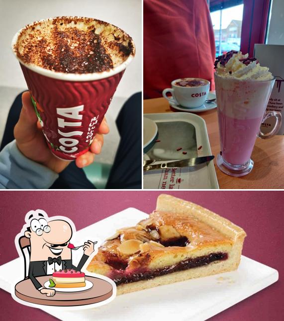 Costa Coffee offers a variety of sweet dishes