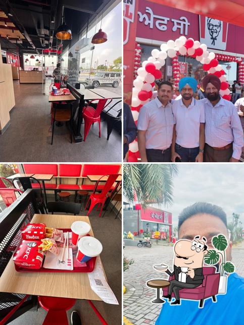 The interior of KFC