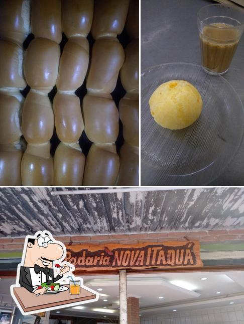 Entre diversos coisas, comida e exterior podem ser encontrados no Padaria Nova Itaquá