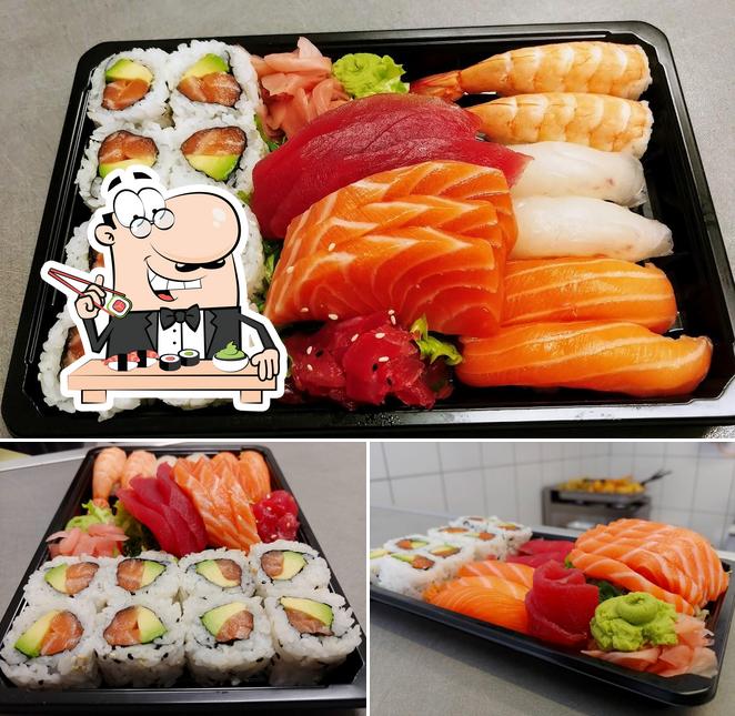 Les sushi sont servis à Traiteur Nem&Sushi