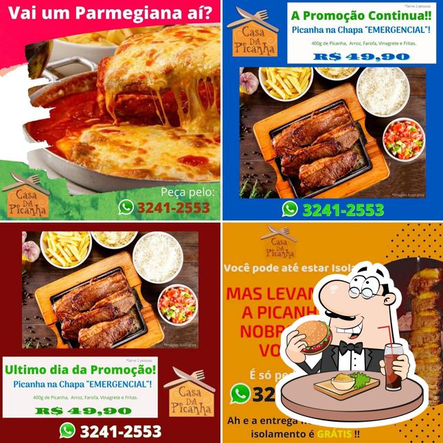 Peça um hambúrguer no Casa da Picanha