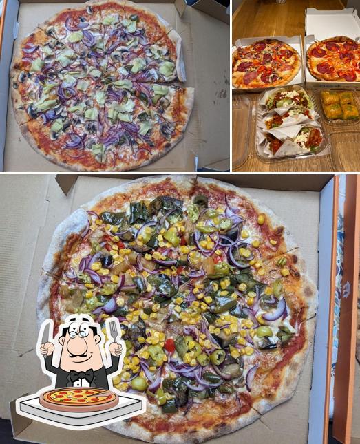 Pick different types of pizza