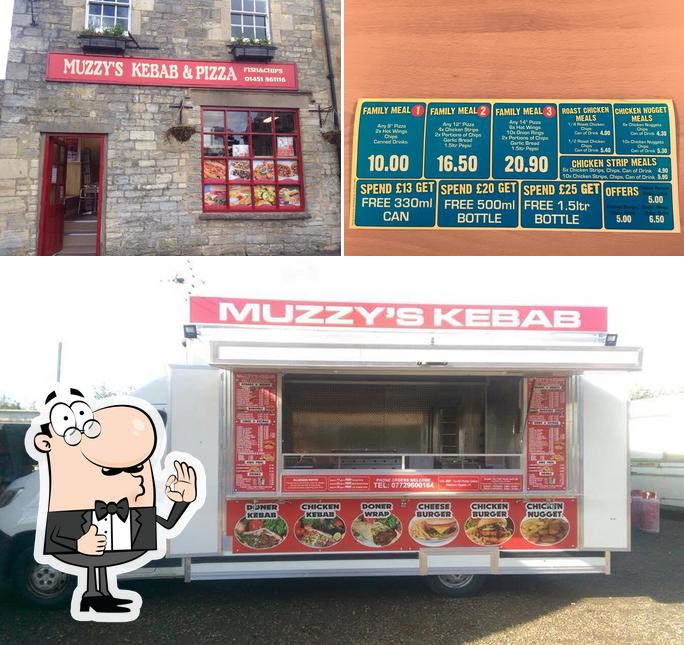 Here's a picture of Muzzys Kebab & Pizza