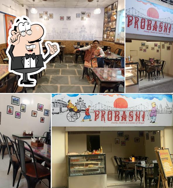 The interior of Probashi - Snacks & Cuisines of Bengal