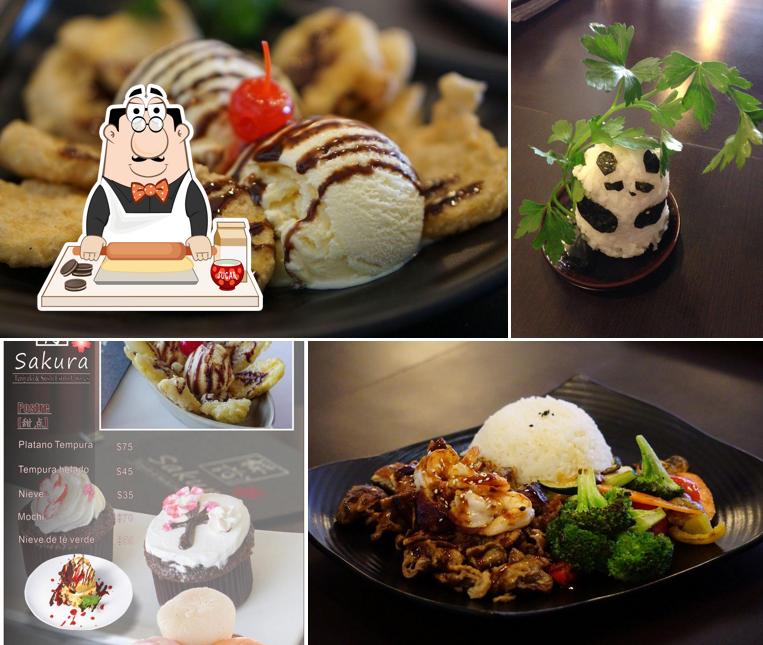 Restaurant Sakura provides a selection of desserts