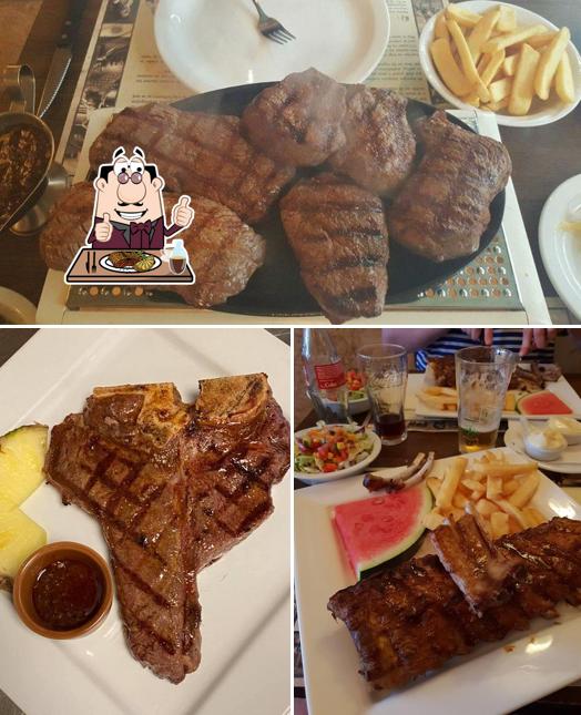 Pide un plato con carne en Argentijns Steakhouse Grillmasters