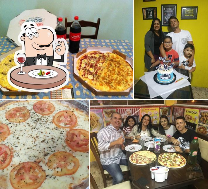 Comida em Afavorita Pizzaria