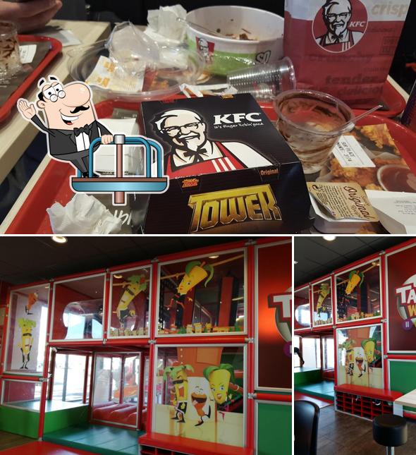 Voici l’image indiquant la aire de jeux et table à manger sur KFC Metz Metzanine