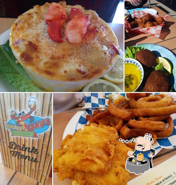Buster Krab's Grill & Beach Bar in Narragansett Restaurant menu and