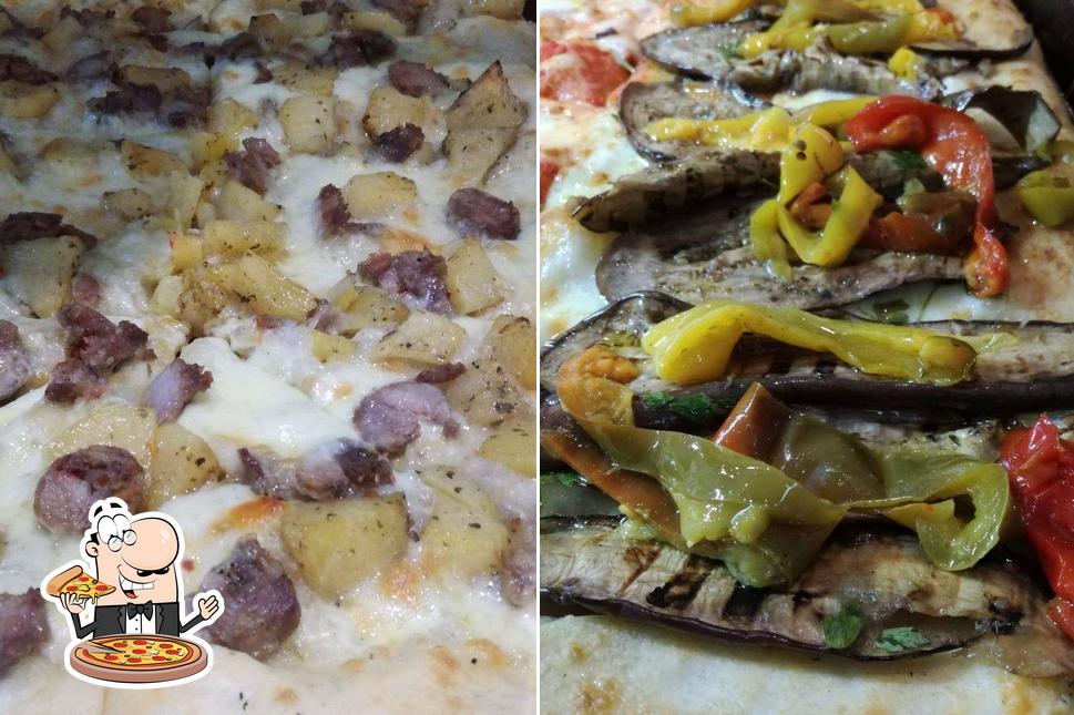 A Gibelè rosticceria, puoi assaggiare una bella pizza