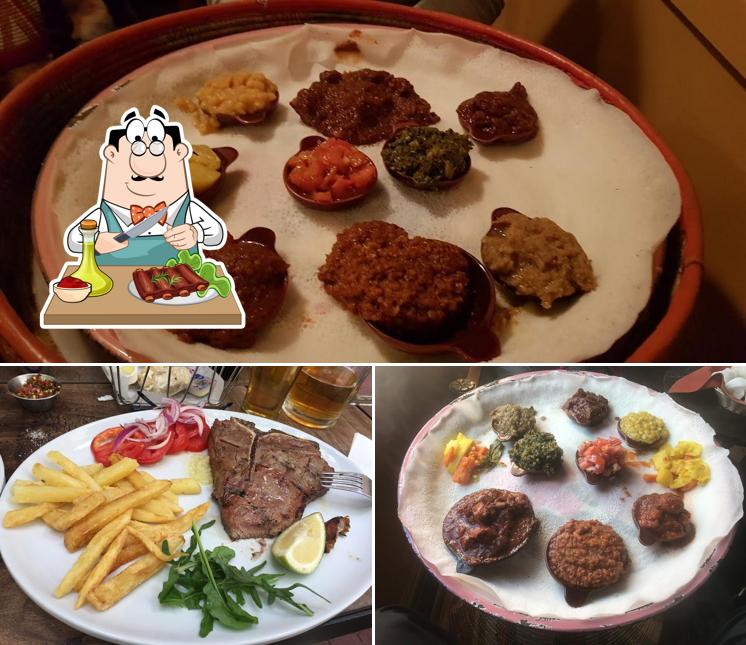 Elige una receta con carne en Addis in Cape Ethiopian Restaurant