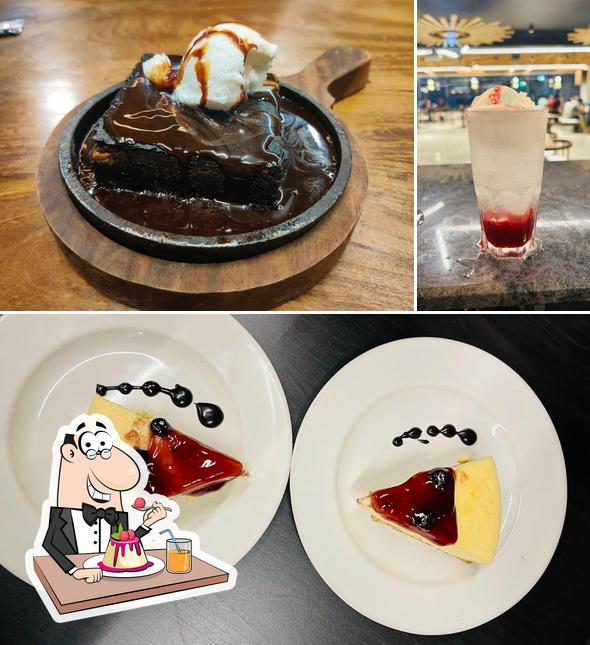 A'mano Cafe serves a variety of sweet dishes