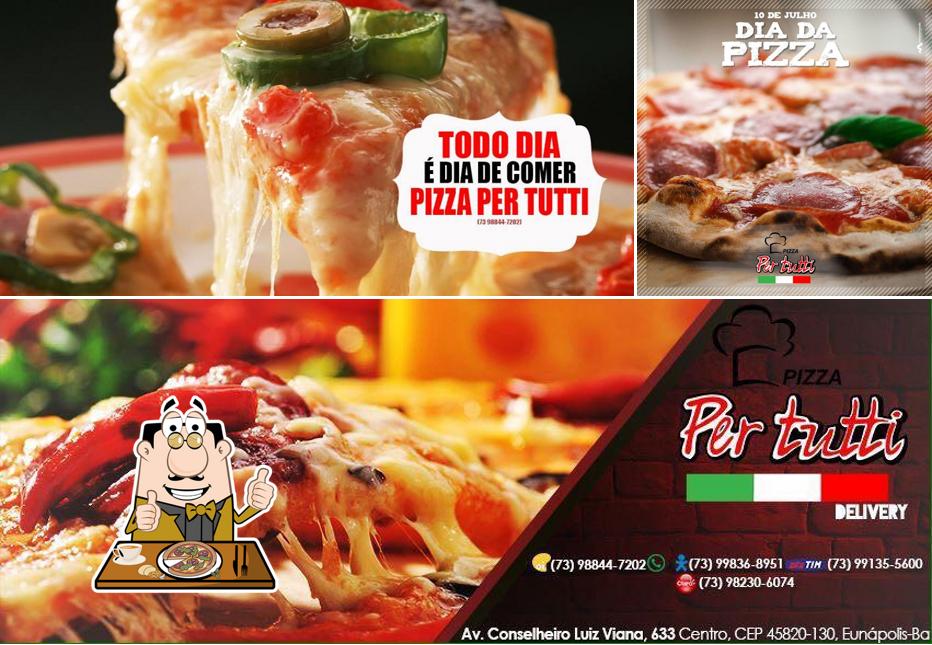 Experimente pizza no Pizzaria Per Tutti