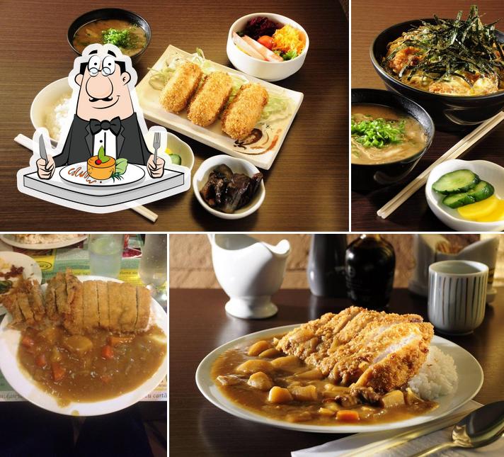 Platos en Karê ya Restaurante culinária caseira do Japão