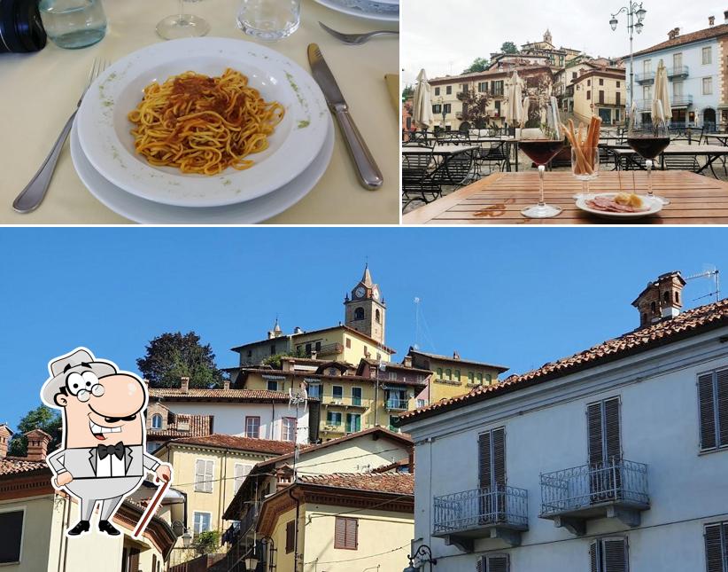 La foto di esterno e cibo da Albergo Ristorante Grappolo D'oro