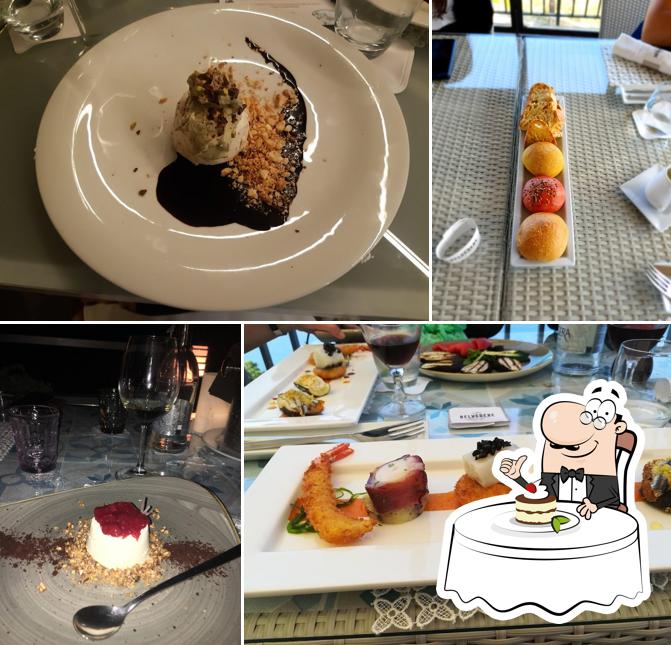 Cantina Belvedere Restaurant serviert eine Vielfalt von Desserts 