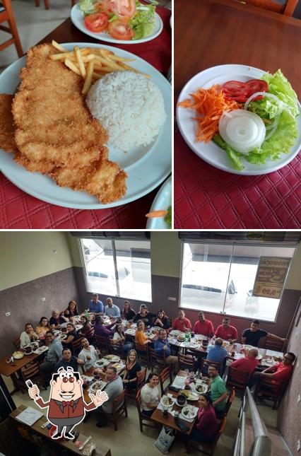 A imagem do Delícias da Susú’s comida e interior