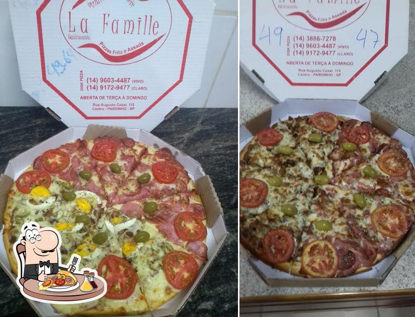 Escolha pizza no La Famille