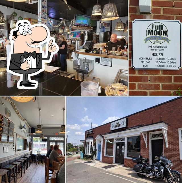 The Full Moon Oyster Bar Jamestown in Jamestown Restaurant menu and