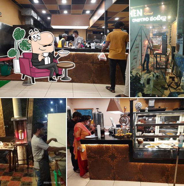 The interior of Raju's kitchen