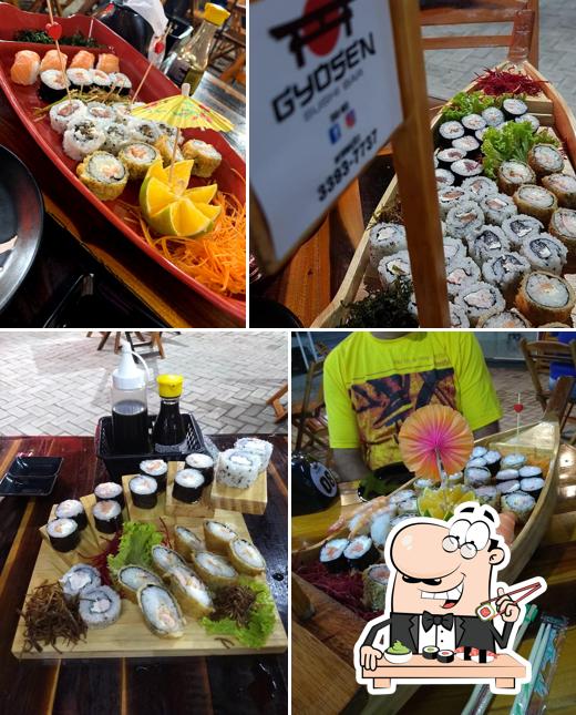 Peça diversas opções de sushi