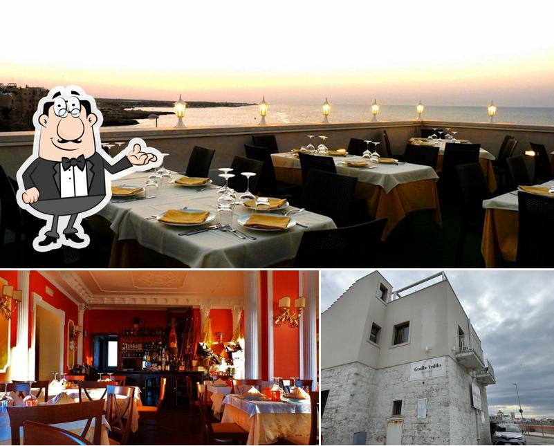 La foto di interni e esterno da Ristorante Grotta Ardito