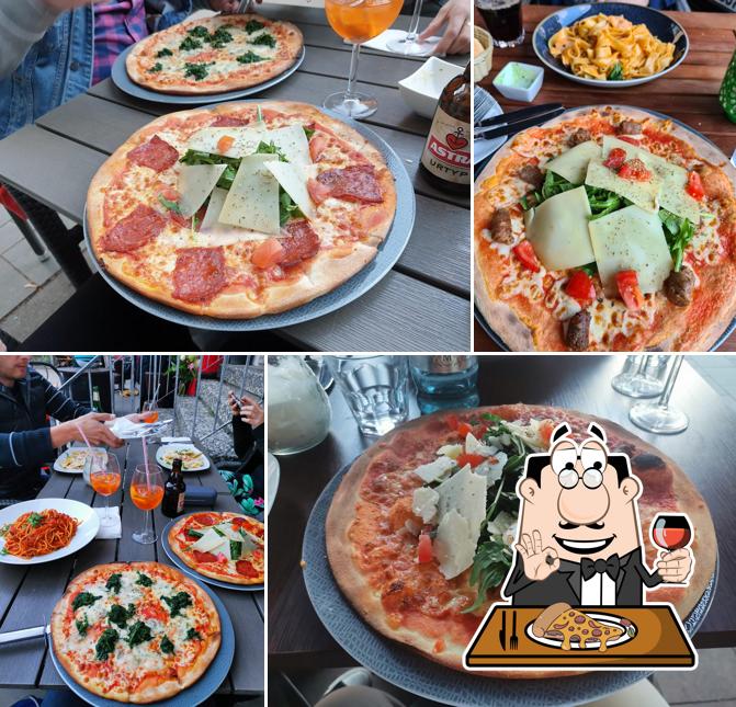 Probiert eine Pizza bei Trattoria da Leandro
