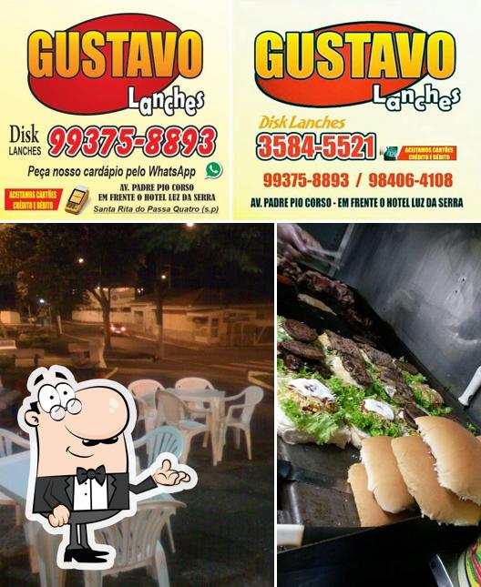 O interior do Gustavo Lanches