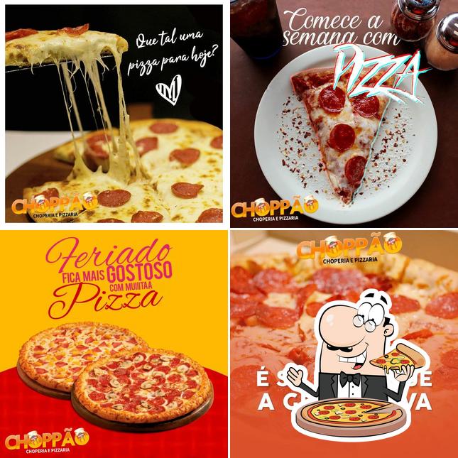 Experimente pizza no Choppão Pizzaria - Cacoal