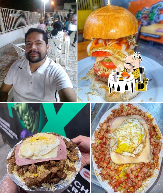 Sanduíche de carne de porco desfiada em Fox Lanches