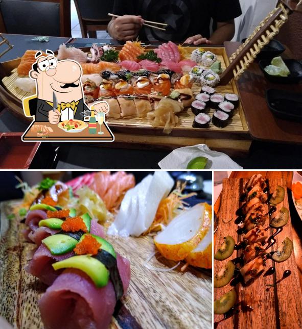 Comida em Sushi Hikari