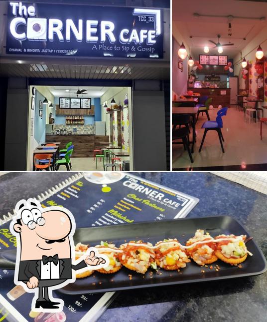 The image of interior and food at The Corner Cafe , Vadodara