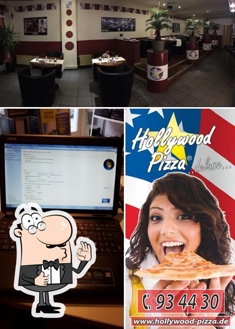 Это снимок пиццерии "Hollywood Pizza"