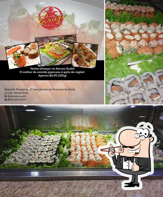 Peça diferentes opções de sushi