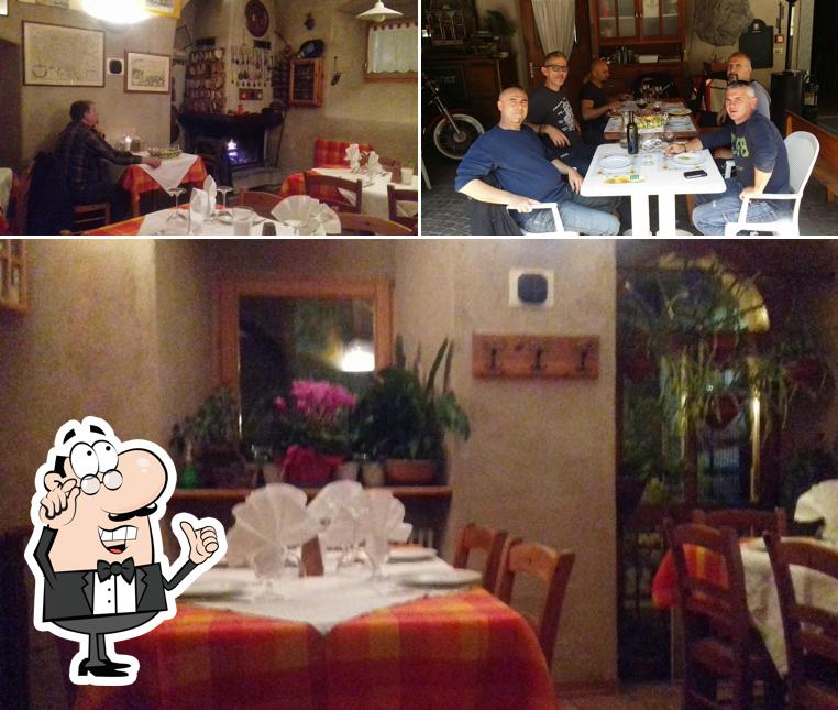 Gli interni di Osteria Dei Magasi'