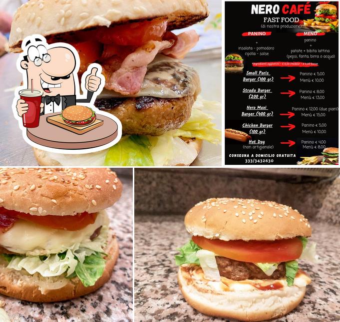 Ordina un hamburger a Nero Cafe'