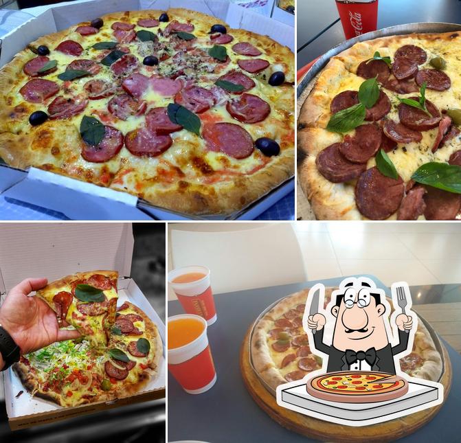 Peça diversos estilos de pizza