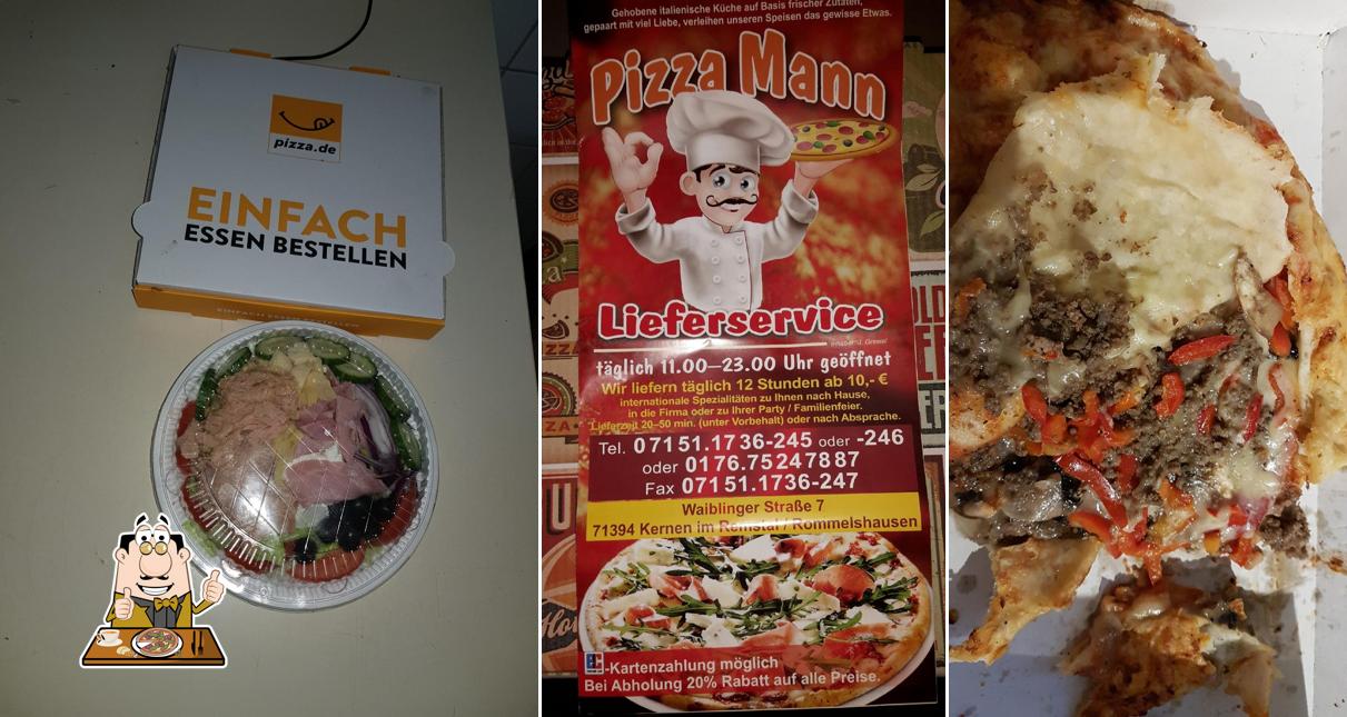 Bestellt verschiedene Arten von Pizza