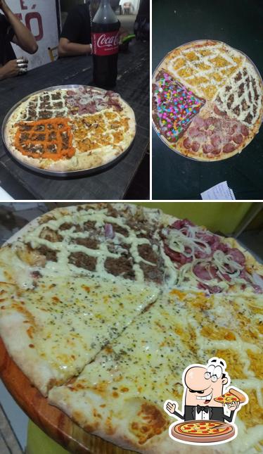 Escolha pizza no Pizzaria Bom Sabor