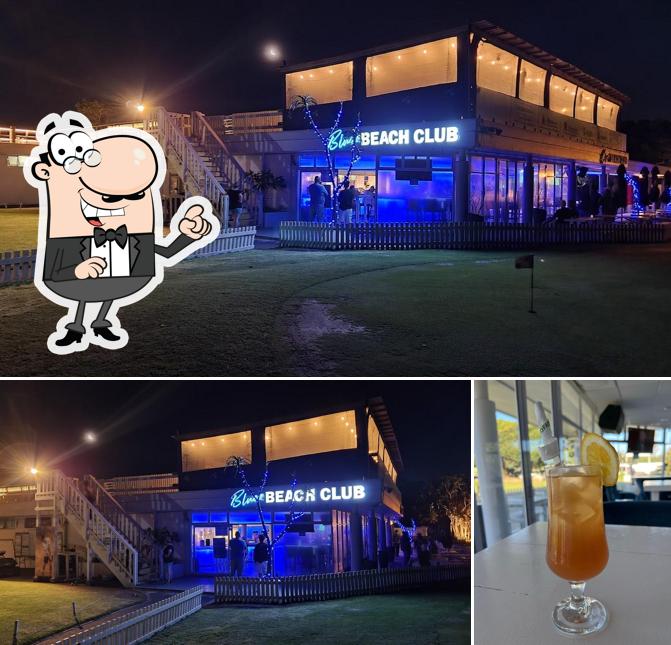 Observa las imágenes donde puedes ver exterior y bebida en Bluez Beach Club