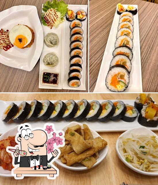 Try out various sushi options