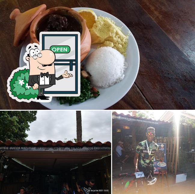 A ilustração da exterior e comida a Its Gastronomia